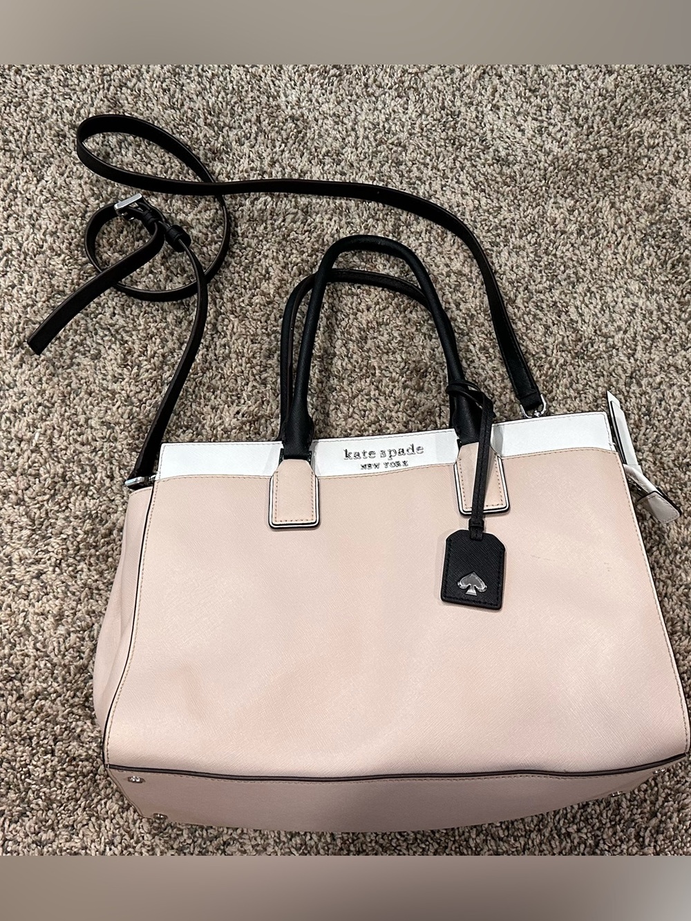 Kate Spade Women’s Leather Tote Bag in Light Beige